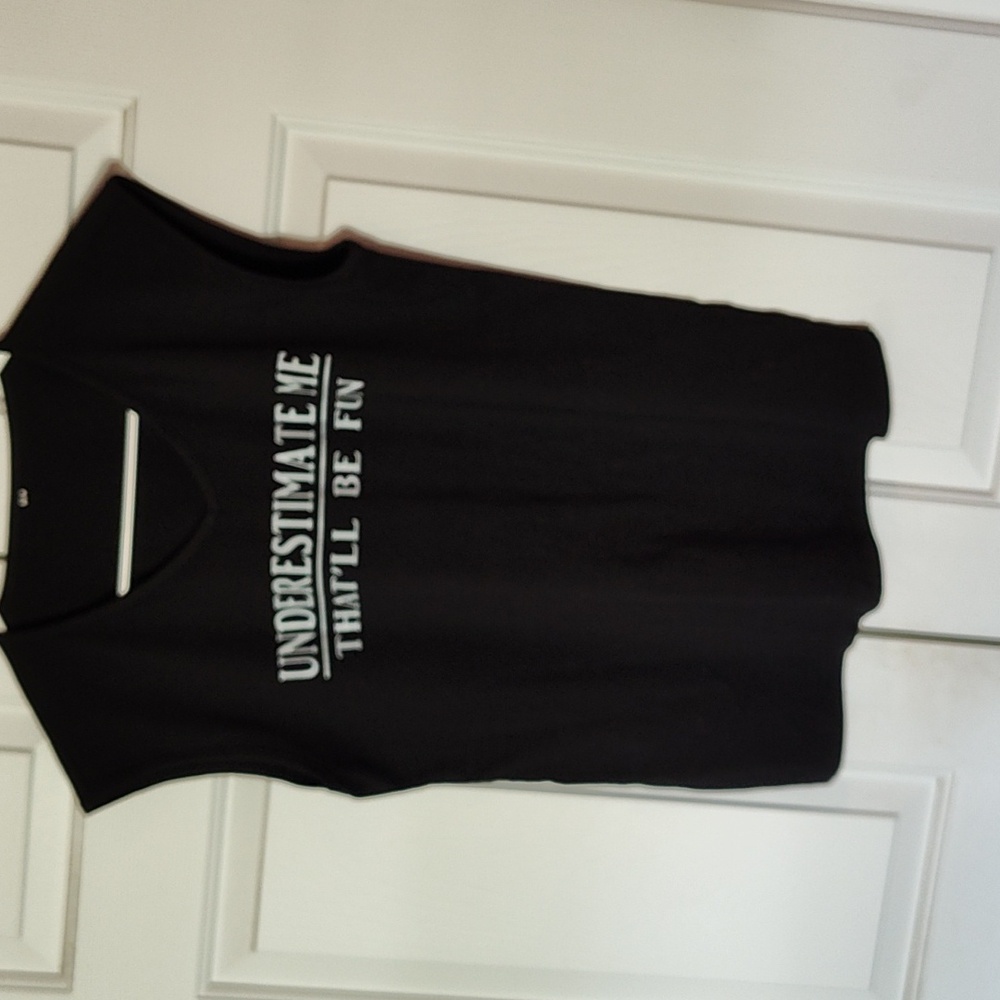 Black tank top